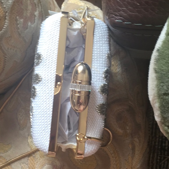 Franchi Evening white bag brand new - Picture 9 of 12